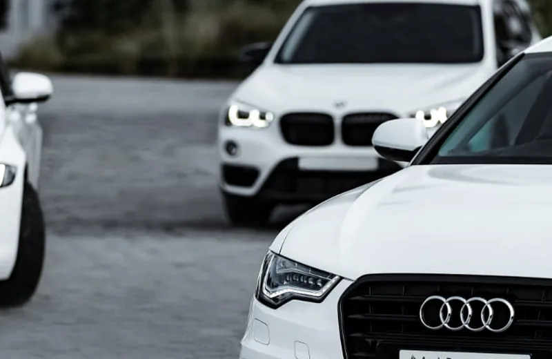 Apple Car Rentals premium self-drive fleet including Audi and BMW models ready for customers