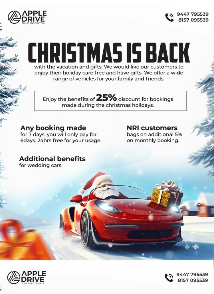 Christmas Offer for car rentals